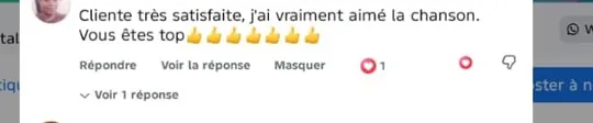 Commentaire Facebook authentique d'une cliente Djelia, tel qu'affiché sur Facebook