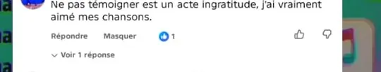 Commentaire Facebook authentique d'un client Djelia, tel qu'affiché sur Facebook